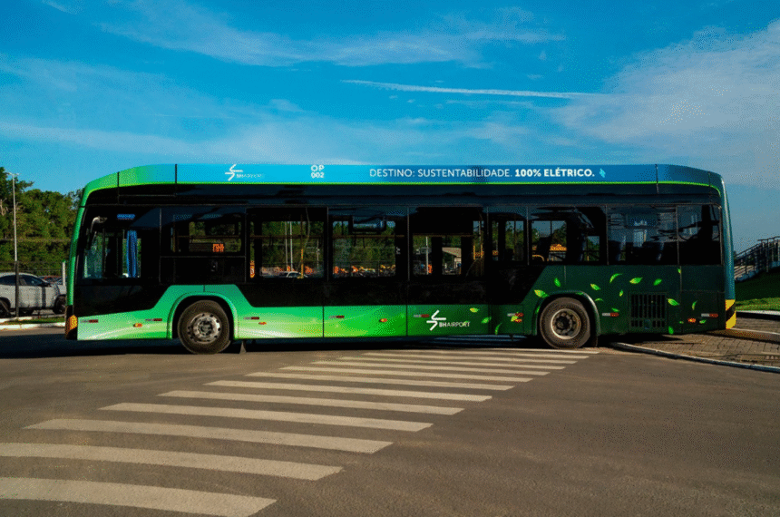 Marcopolo fornece ônibus elétrico para translado no Aeroporto de Confins