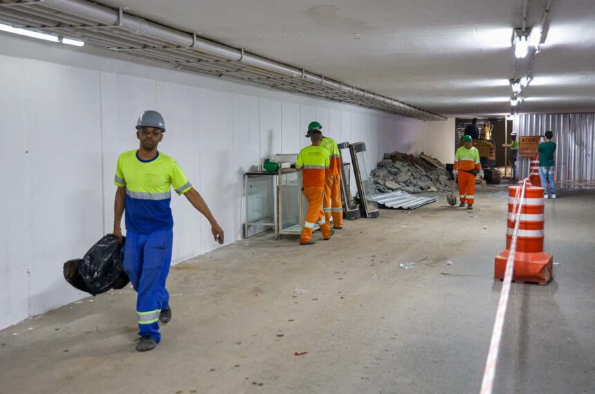 Obras do Terminal Rodoviário Nicolau Delic