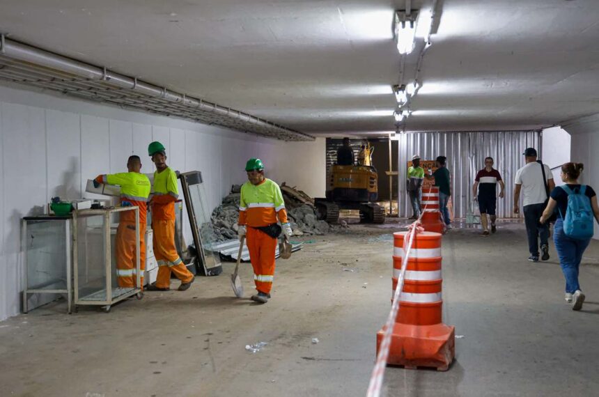 Obras do Terminal Rodoviário Nicolau Delic