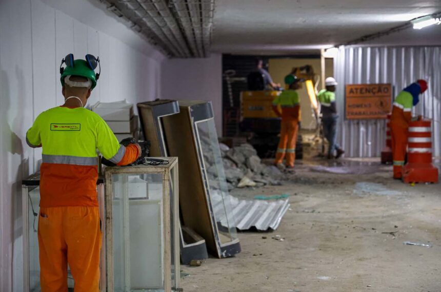 Obras do Terminal Rodoviário Nicolau Delic
