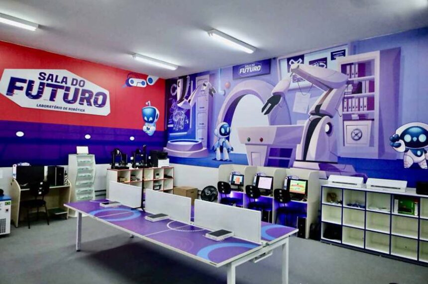Sala do Futuro - laboratório de robótica