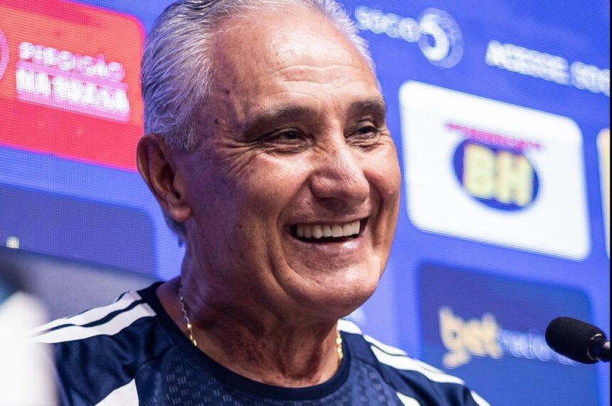 Tite em apresentação no Cruzeiro