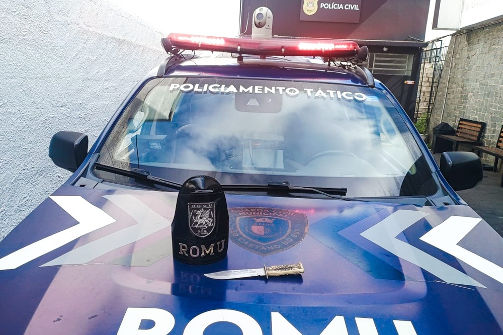 GCM detém homem com faca em comércio de São Caetano