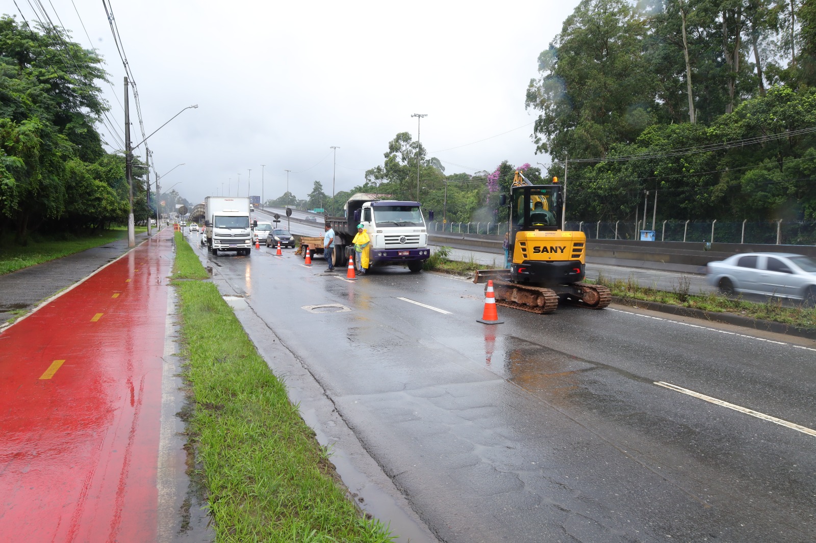 Mauá começa construção de nova alça na Papa João XXIII