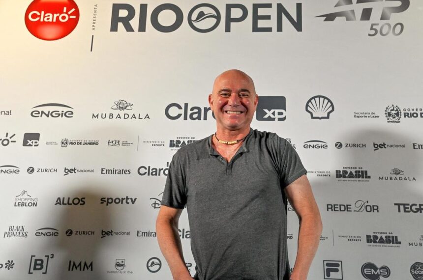 Ex-tenista, número 1 do mundo, Andre Agassi fala sobre expectativas para o Rio Open 2026 - Fotojump