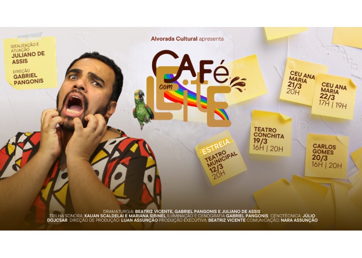 Teatro Municipal de Santo André recebe o espetáculo ‘Café com Leite’