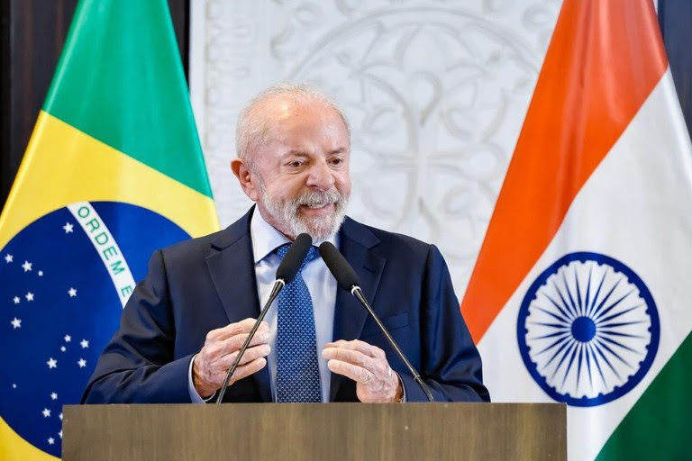 Lula mira trilhão comercial e cobra “nova ONU” na Índia