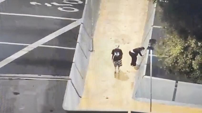 Videomonitoramento da GCM flagra pichação no centro de SBC