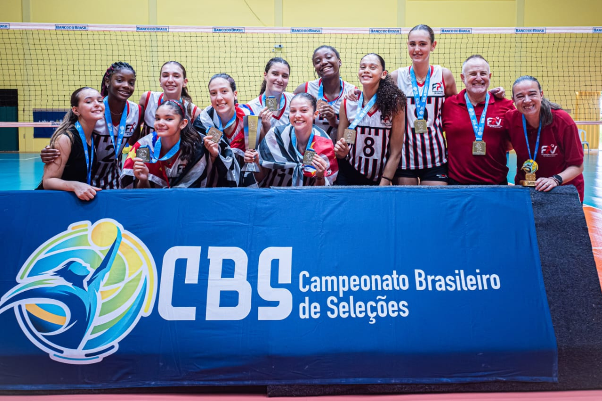 Seleção Paulista Sub-16 Feminino garante prata nacional no CBS