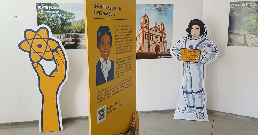 Mogi recebe exposição sobre o papel das mulheres na ciência