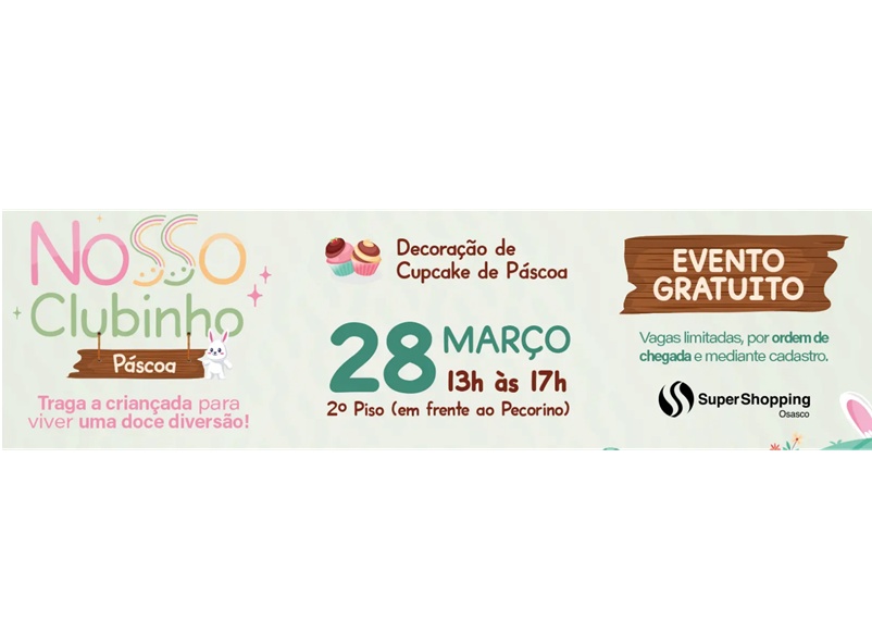 SuperShopping Osasco promove oficina gratuita de cupcakes