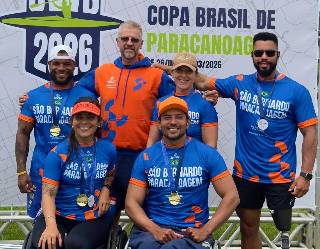 São Bernardo conquista 10 medalhas na Copa Brasil de Paracanoagem
