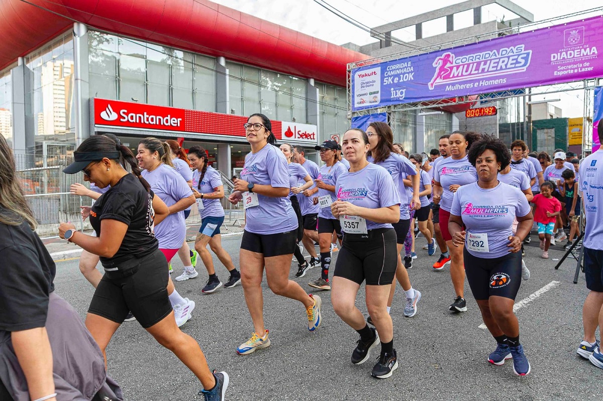 Diadema realiza 2ª Corrida das Mulheres com percurso de 6 km