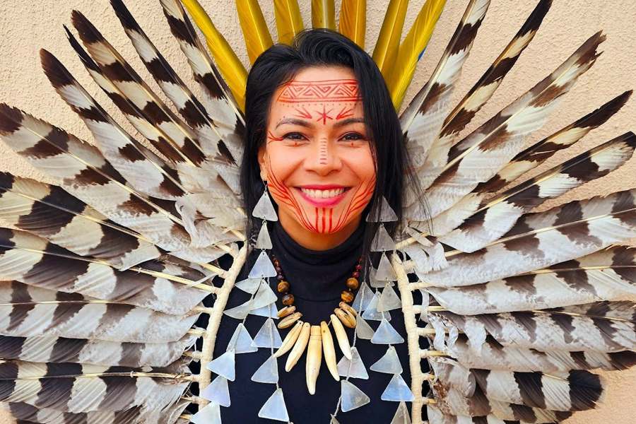 Virada Sustentável leva arte indígena ao Anhangabaú com homenagem a Krenak