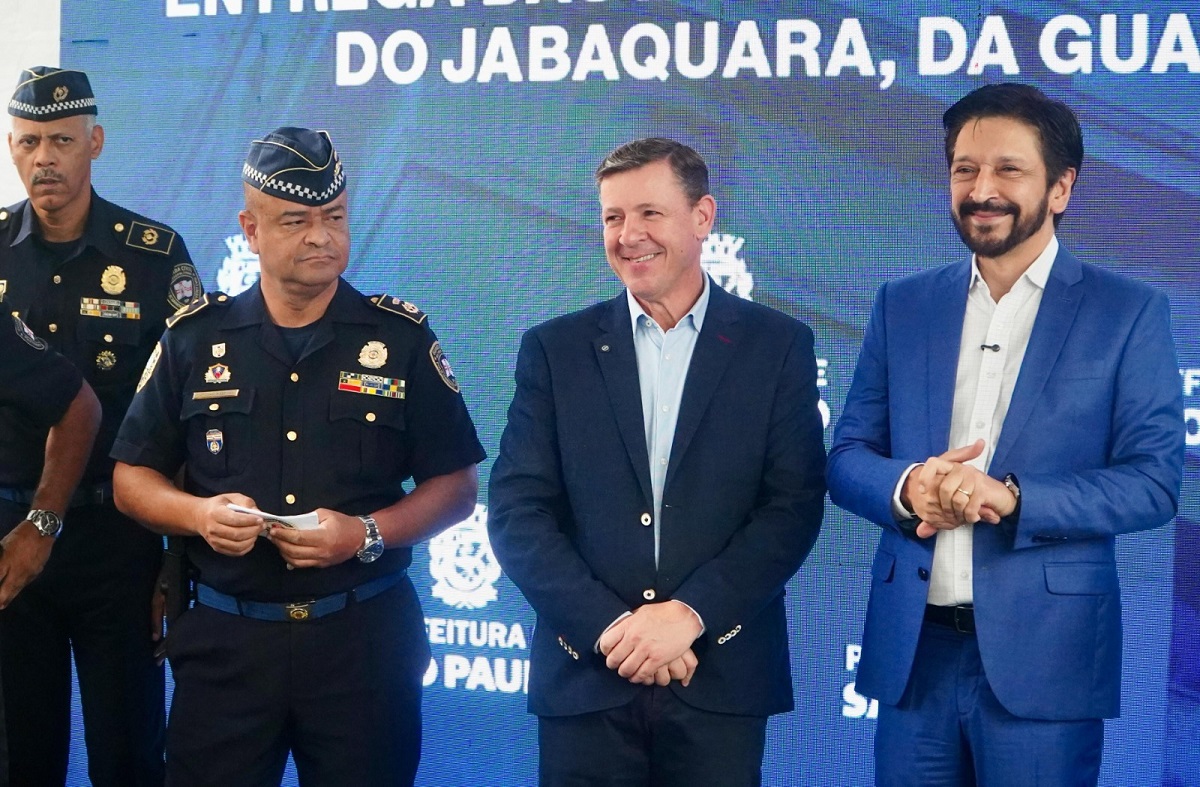 Ricardo Nunes e Orlando Morando entregam nova sede da GCM no Jabaquara