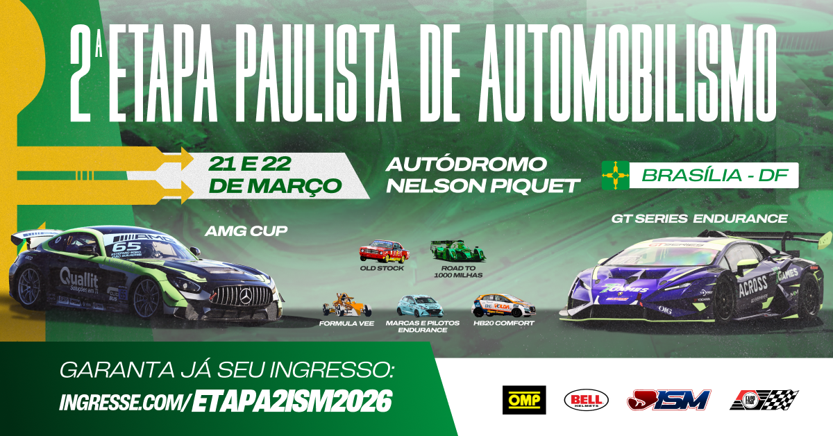 Brasília recebe 2ª etapa do Paulista de Automobilismo em março