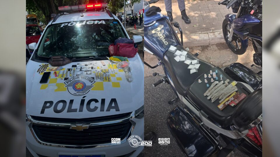 PM flagra entregador de entorpecentes durante operação em SP