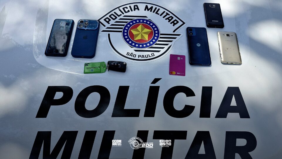 PM recupera celulares roubados em SP