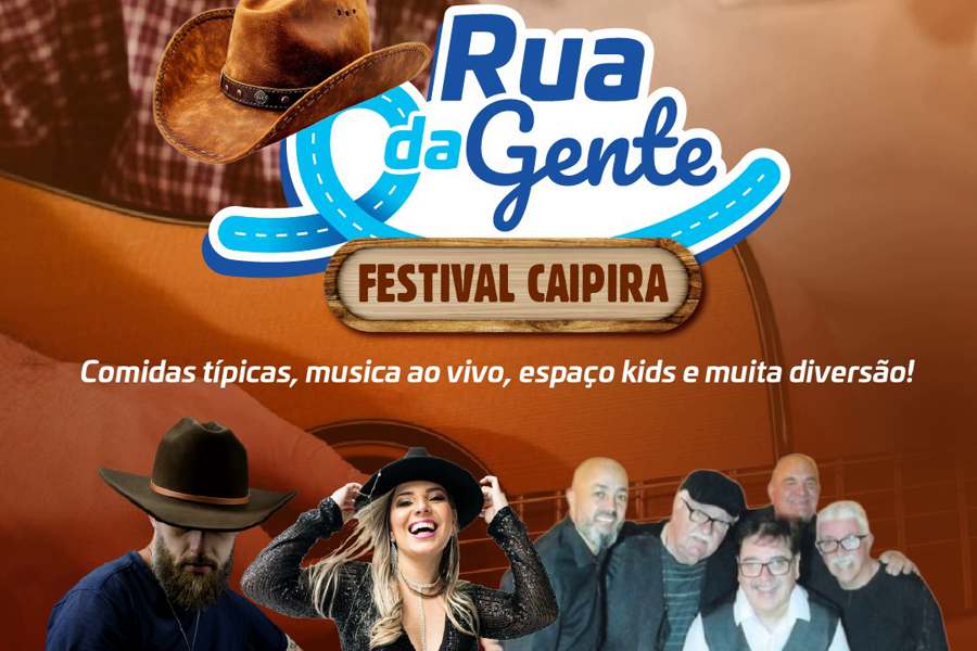 Rua da Gente terá música, brincadeiras e gastronomia