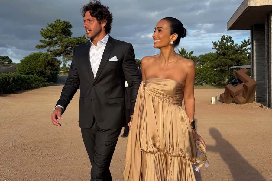 Tiffany & Co marca look de Silvia Braz em casamento