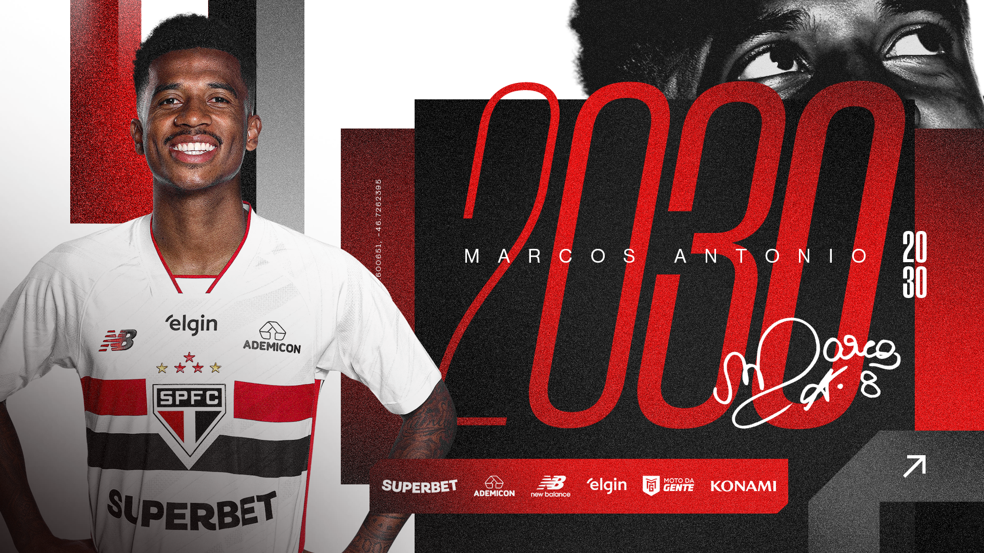 São Paulo anuncia renovação com Marcos Antônio até 2030