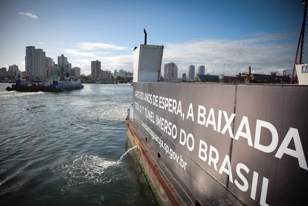 São Paulo libera R$ 2,64 bilhões para as obras do túnel Santos-Guarujá
