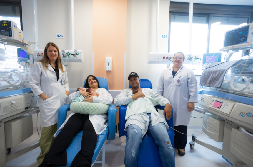 Trigêmeos - São Bernardo do Campo - Método Canguru