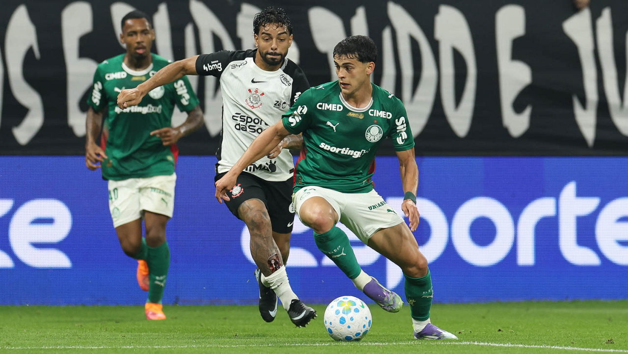 Corinthians tem 2 expulsos, mas segura empate contra o Palmeiras