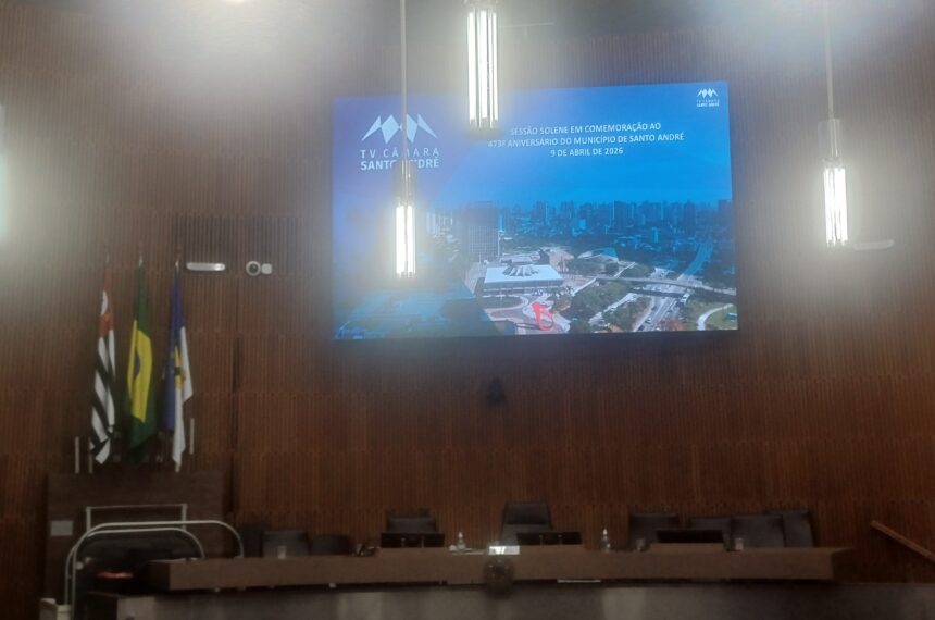 Sessão solene 473 anos santo André