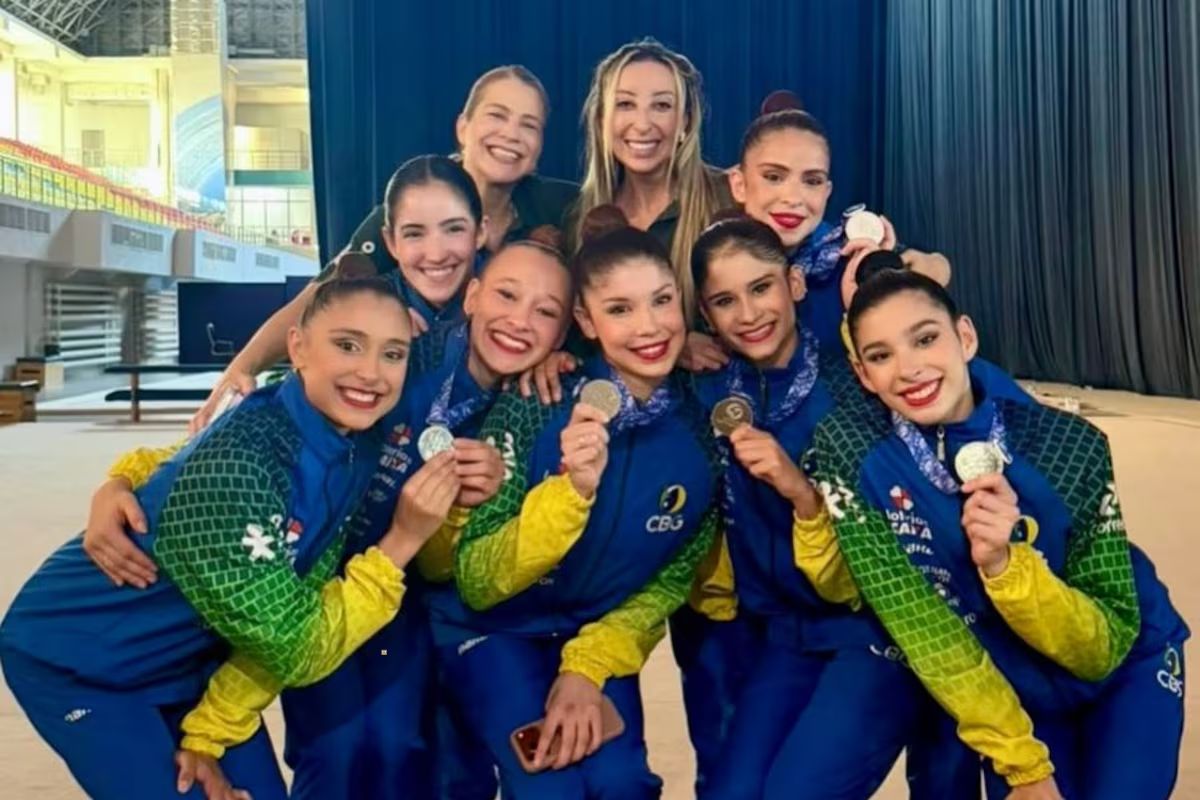 Brasil ganha prata e bronze na Copa do Mundo de ginástica rítmica