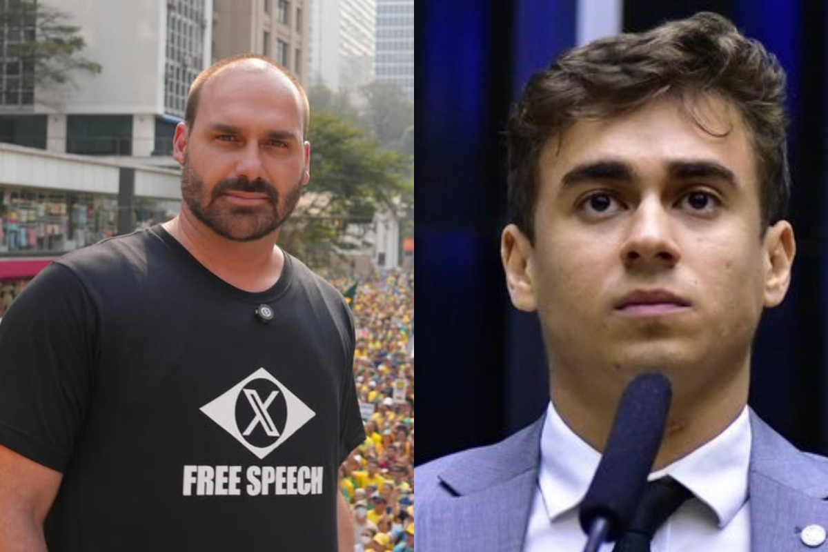 Eduardo Bolsonaro e Nikolas Ferreira discutem nas redes sociais