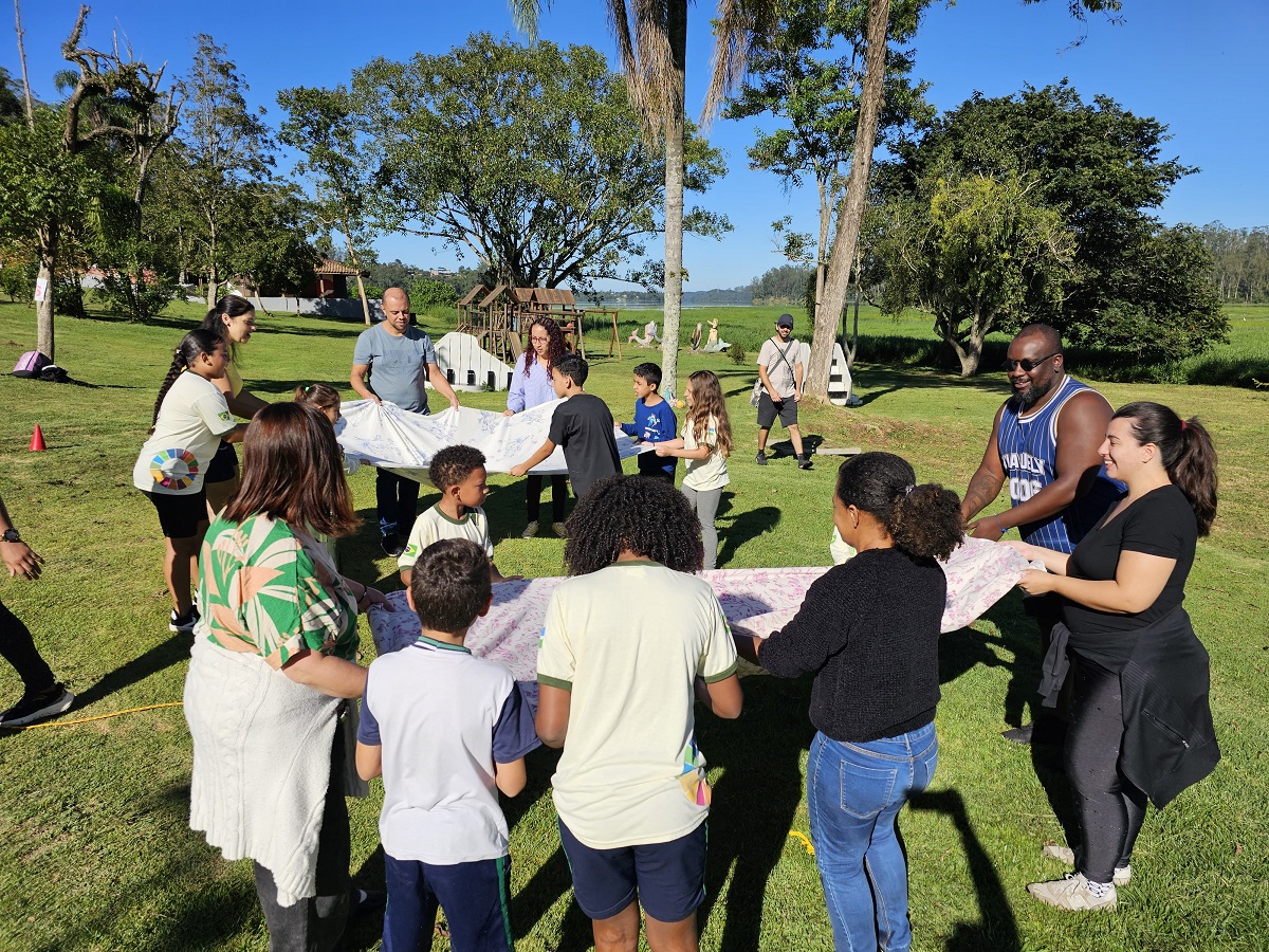 Ribeirão Pires promove integração escolar no Parque Oriental