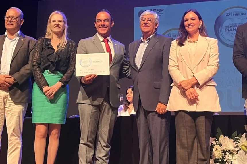 Câmara de Santos recebe Selo Diamante pela transparência no acesso à informação - Gabriel de Jesus/ABCdoABC