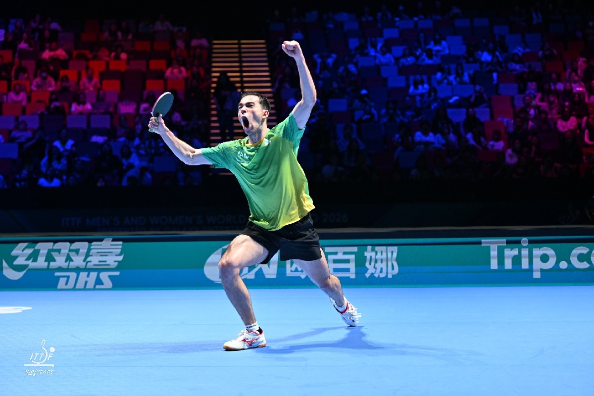 Hugo Calderano vence e avança às quartas da Copa do Mundo de Tênis de Mesa