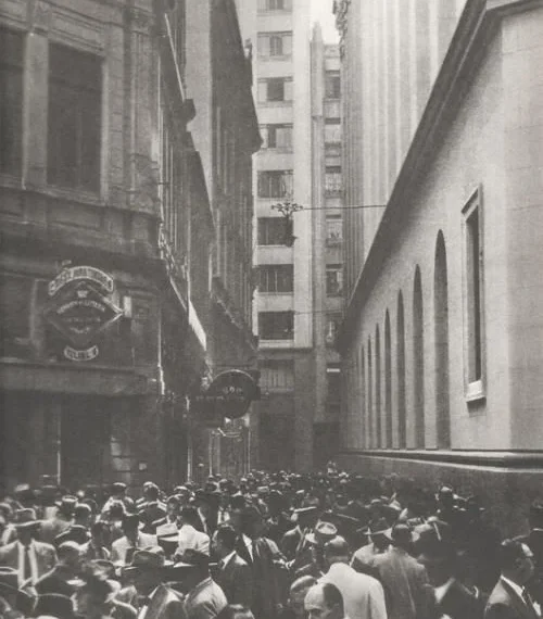 Largo do Café era um ponto importante das negociações do grão no século XX