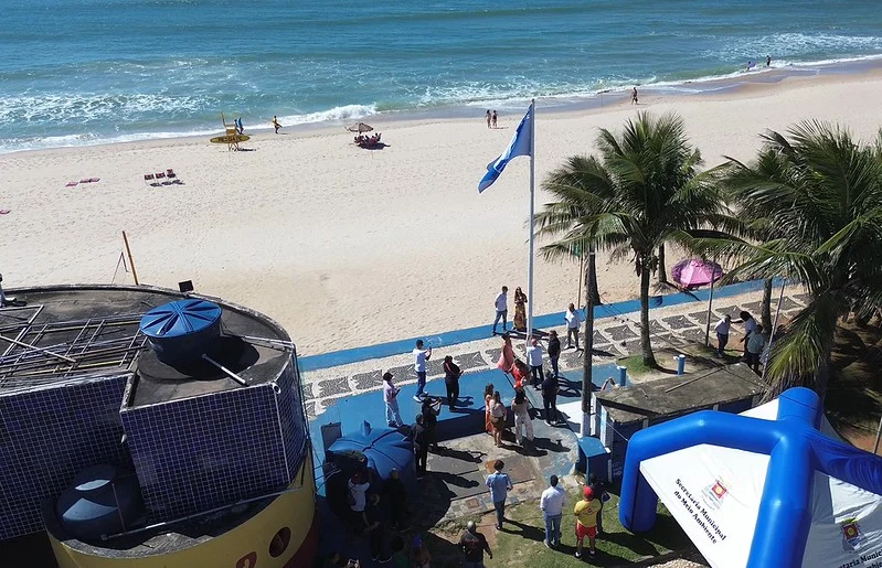 Praia do Tombo no Guarujá - Divulgação/Prefeitura de Guarujá