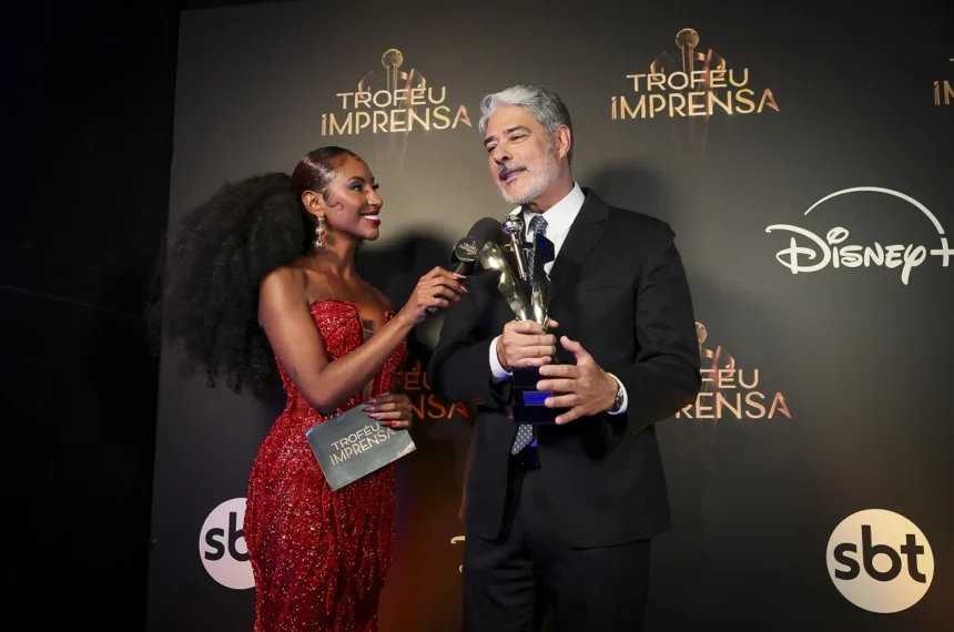 William Bonner na premiação do Troféu Imprensa - Rodrigo Pallata/SBT