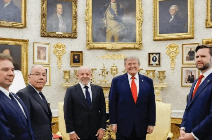 Lula e Trump - Reunião