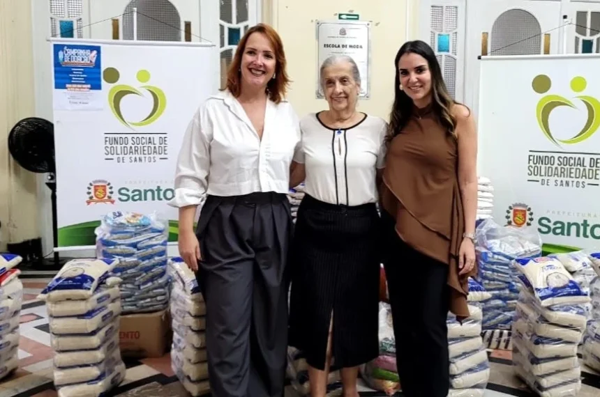 Fundo Social de Santos recebe duas toneladas de alimento - (Divulgação)