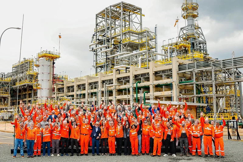 Lula em Paulínia em visita as instalações da Petrobrás - (Ricardo Stuckert / PR)