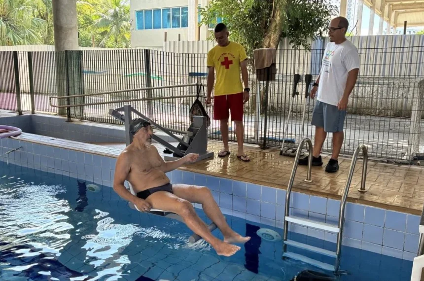 Piscinas do Complexo Rebouças também serão reformadas - (Divulgação/Prefeitura de Santos)