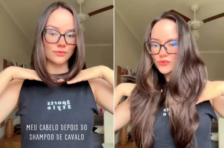 Raylane Diba Ferrari - Veterinária Influencer - Xampu de Cavalo