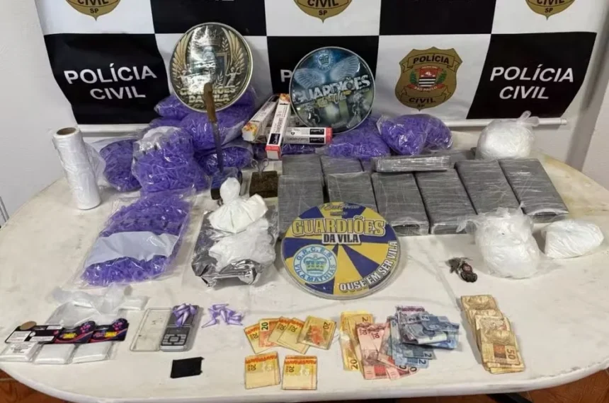 Presidente de escola de samba em Santos é condenado por tráfico de drogas (Divulgação/Polícia Civil)