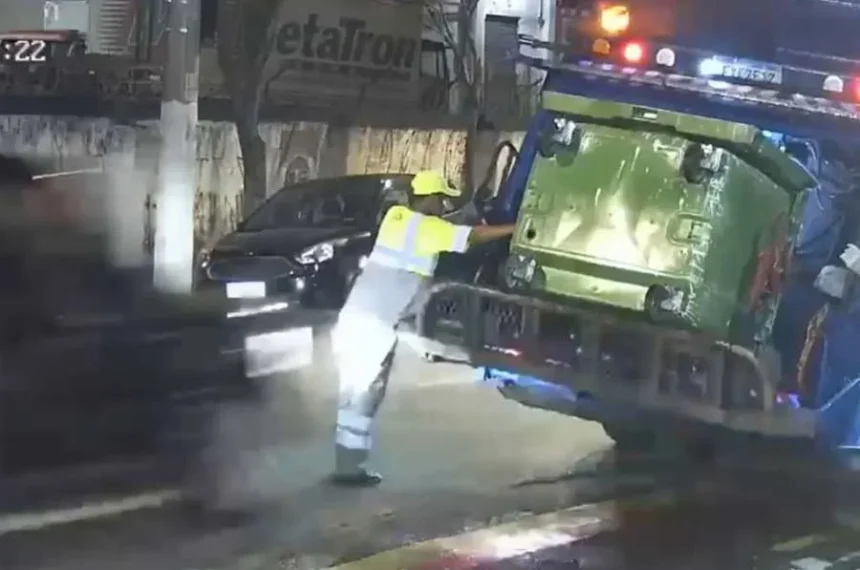 empresário - gari -atropelamento