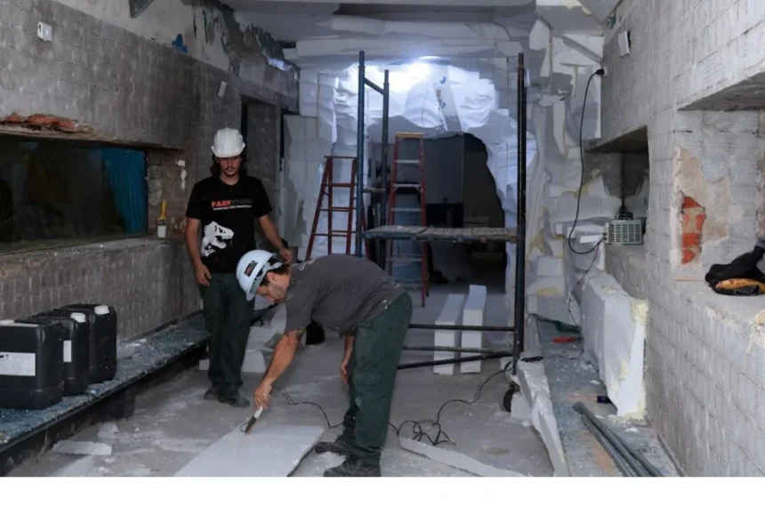 Estrutura interna do equipamento turístico passa por modernização hidráulica e também na parte elétrica - (Divulgação/Prefeitura de Santos)