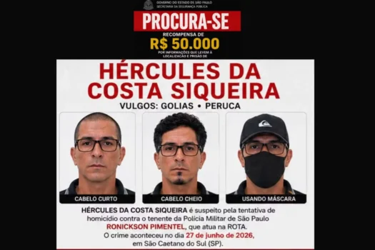 Suspeito de atirar em tenente da Rota entra na lista da Interpol