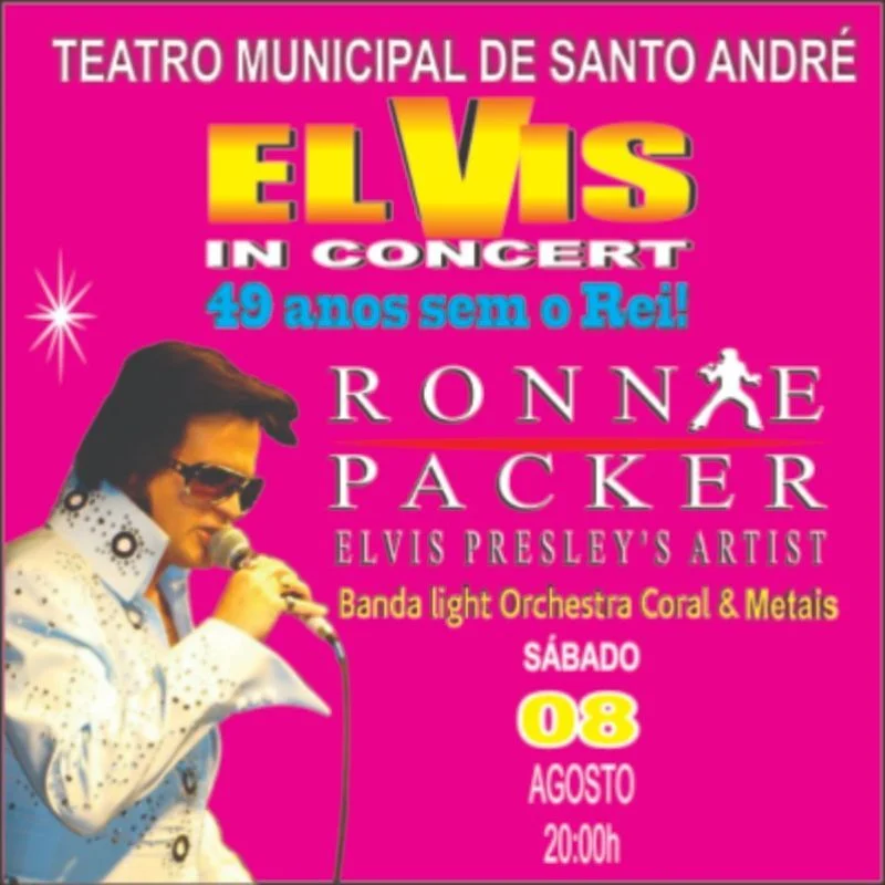 Ronnie Packer presta homenagem à Elvis Presley, o Rei do Rock - (Divulgação)