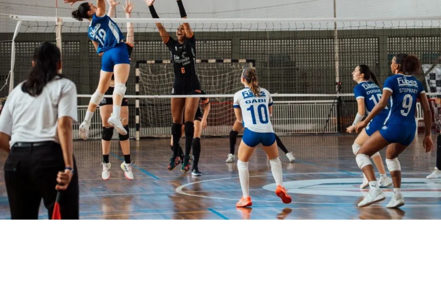 Volei feminino de Santos nos Jogos Regionais - (Gustavo Guma/Divulgação FUPES)
