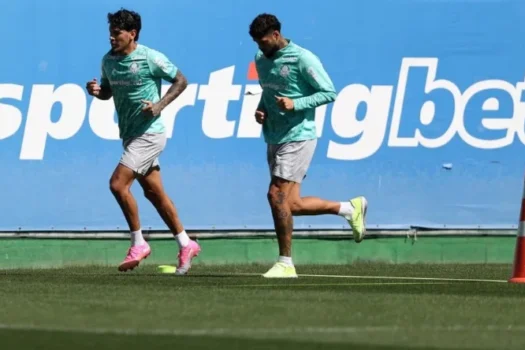 Palmeiras treina com Barboza e Gómez trabalhando separado
