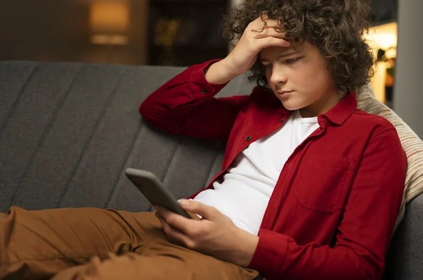 Ansiedade e depressão na infância e na adolescência estão ligados ao uso excessivo de telas? (Freepik)